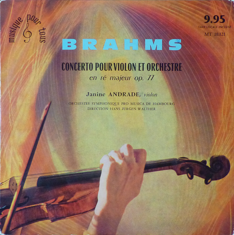 Andrade: Brahms Violin Concerto Op. 77 - Vega MT 10.121