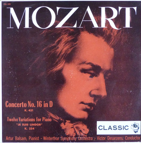 Balsam: Mozart Piano Concerto No. 16, etc. - Classic CHS 1405