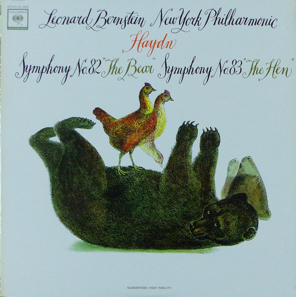 Bernstein: Haydn Symphonies 82 "Bear" & 83 "Hen" - Columbia ML 6009