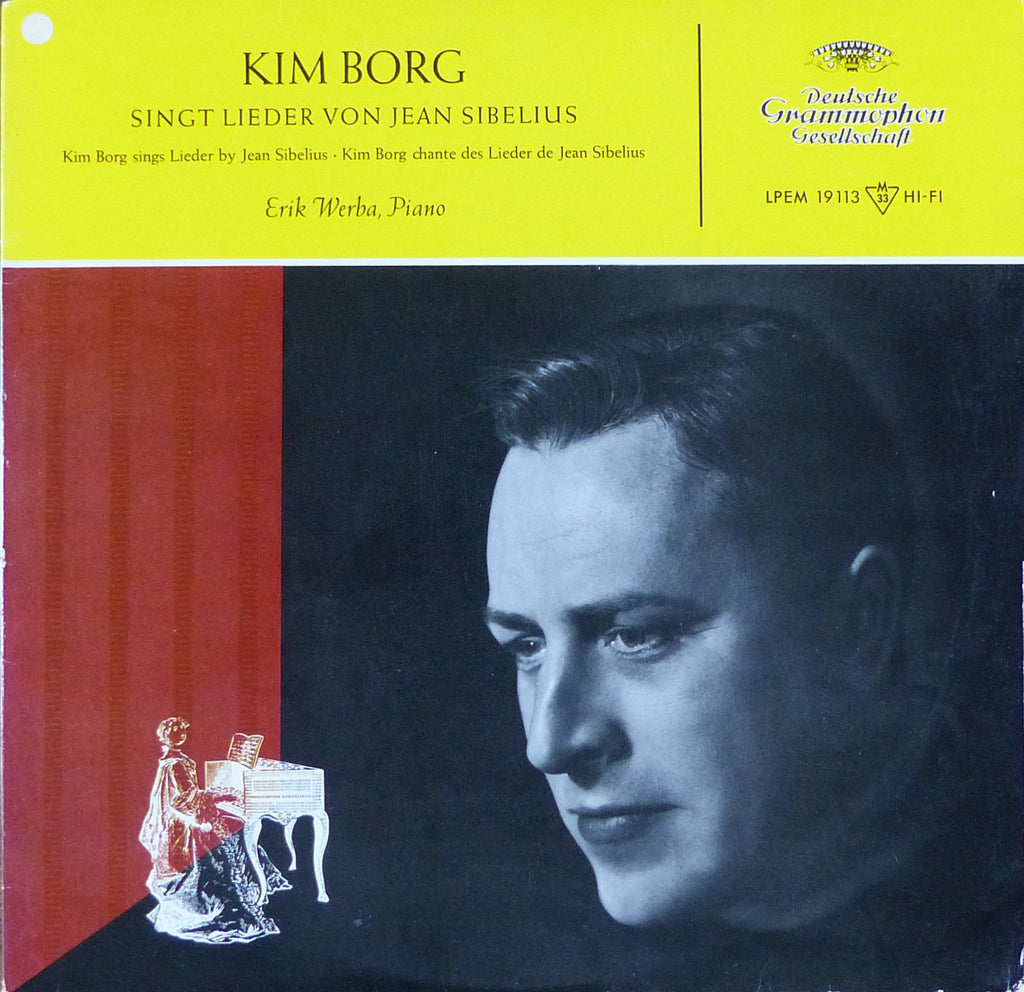 Kim Borg: Songs (Lieder) of Jean Sibelius - DG LPEM 19113