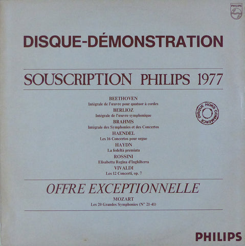 Philips Sampler/Promotional Sales LP 1977 - Philips 6833 219