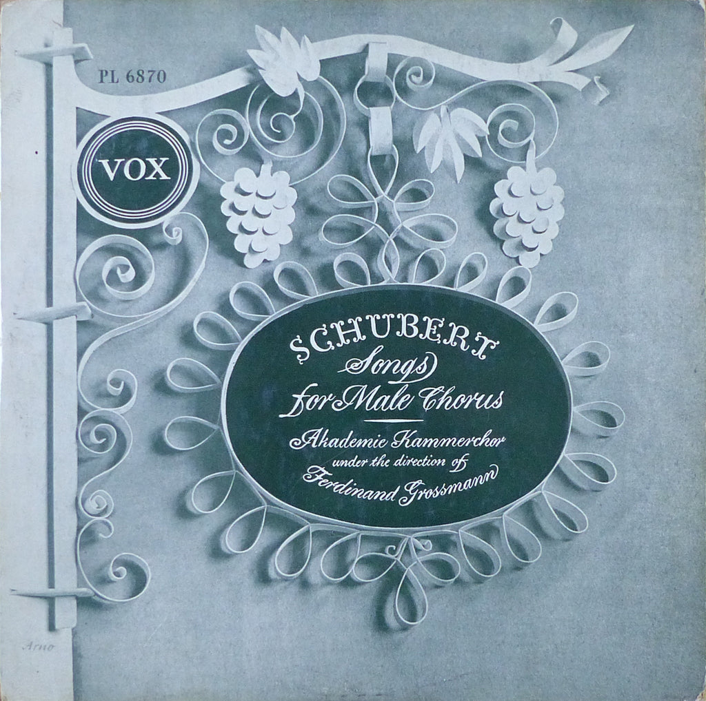 Grossmann: Schubert Songs for Male Chorus - Vox PL 6870