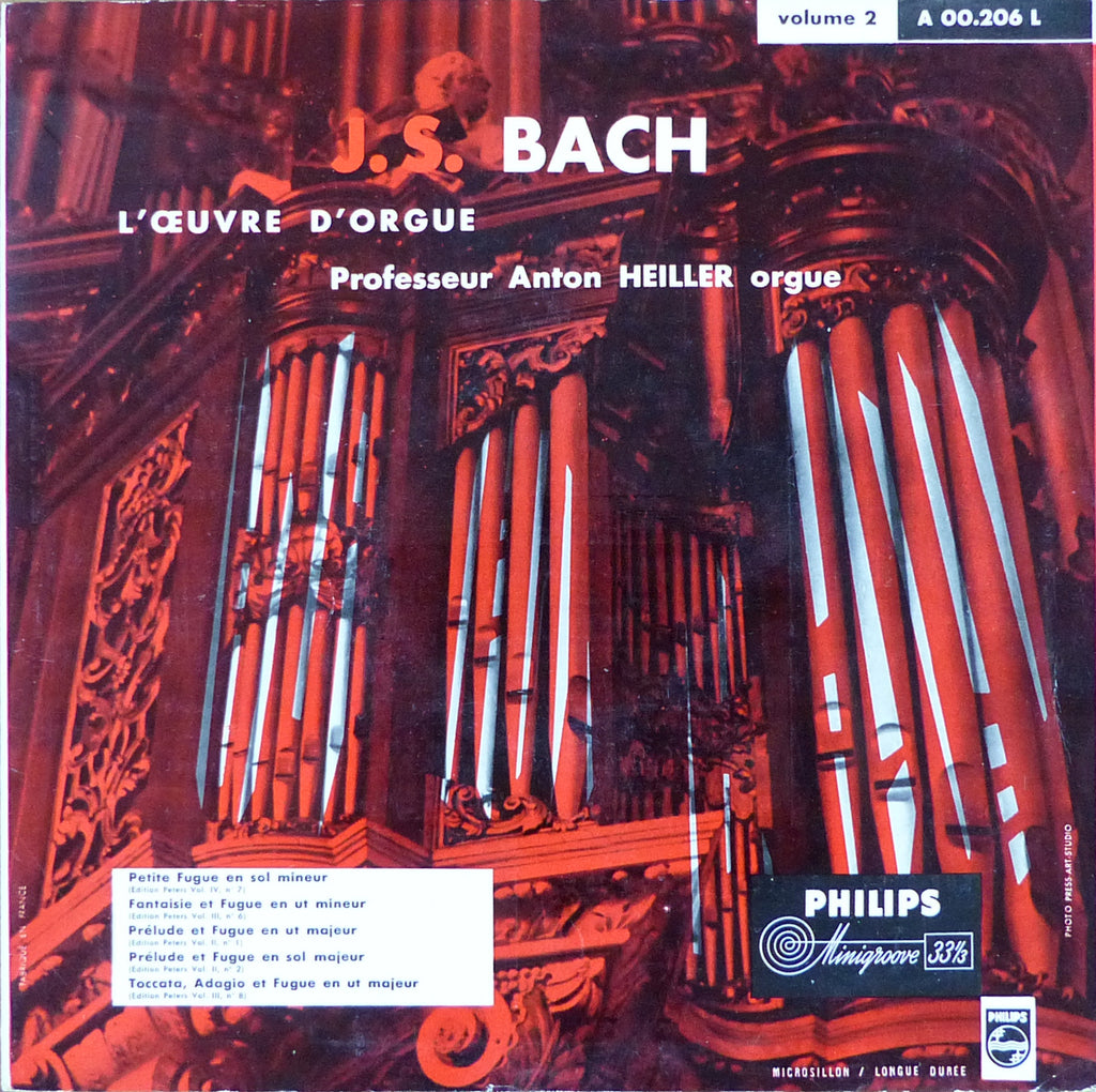 Heiller: Bach Organ Works Vol. 2 - Philips A 00.206 L