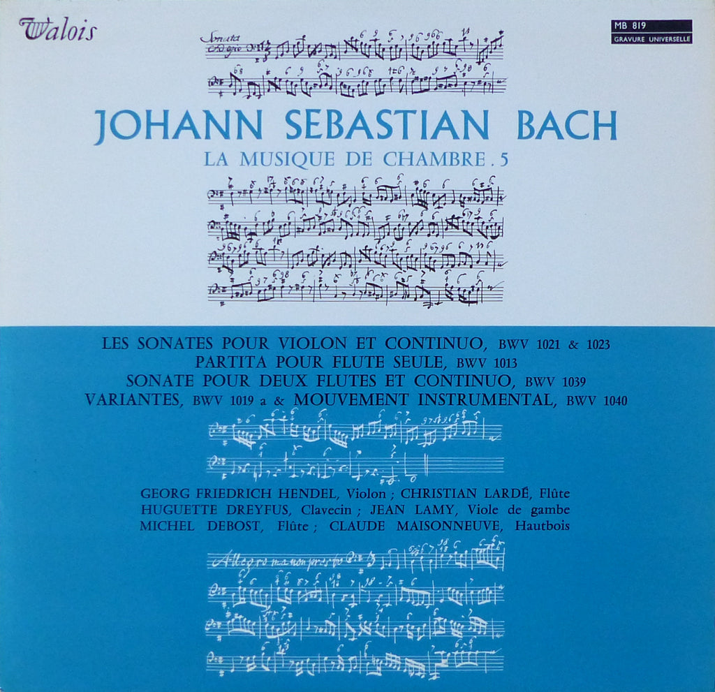 Hendel: Bach Violin Sonatas BWV 1020-23, etc. - Valois MB 819