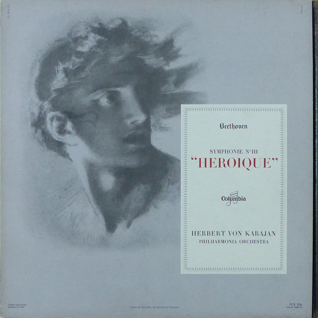 Karajan/Philh: Beethoven "Eroica" Symphony - Columbia FCX 204 (ds)