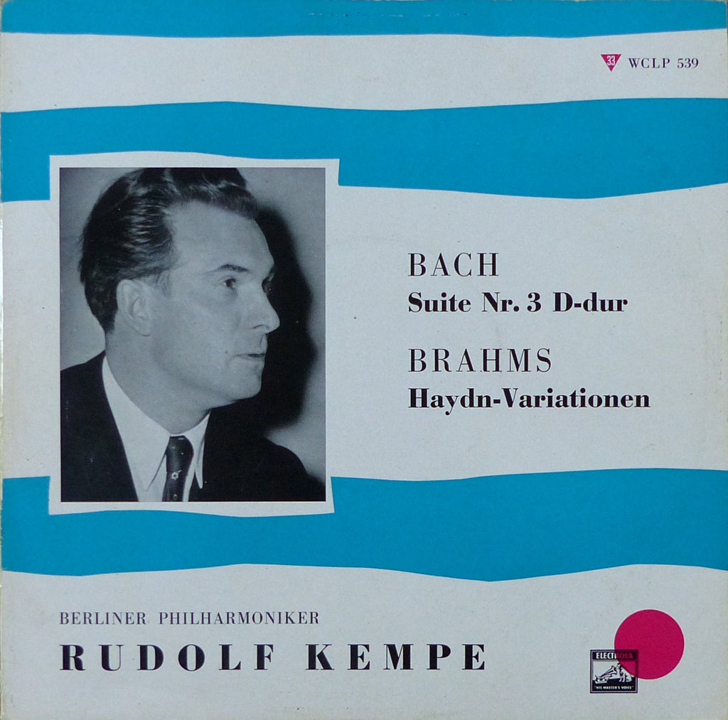 Kempe/BPO: Bach Suite No. 3 / Brahms: Haydn Vars. - Electrola WCLP 539