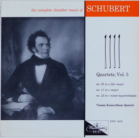 Vienna Konzerthaus Quartet: Schubert SQs 10-12 - Westminster XWN 18476