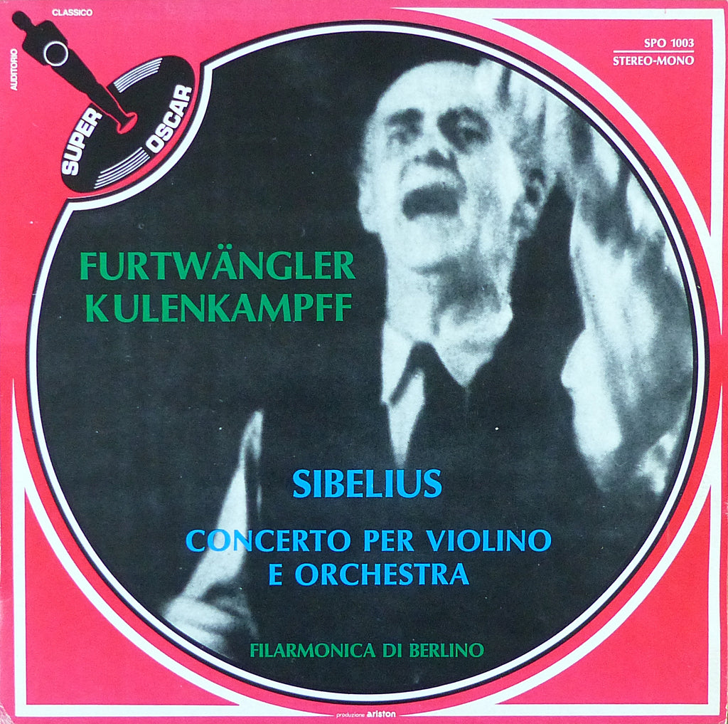 Kulenkampff/Furtwangler: Sibelius Violin Concerto - Super Oscar SPO 1003