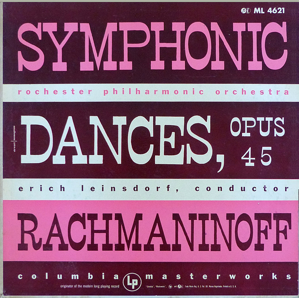 Leinsdorf: Rachmaninoff Symphonic Dances - Columbia ML 4621