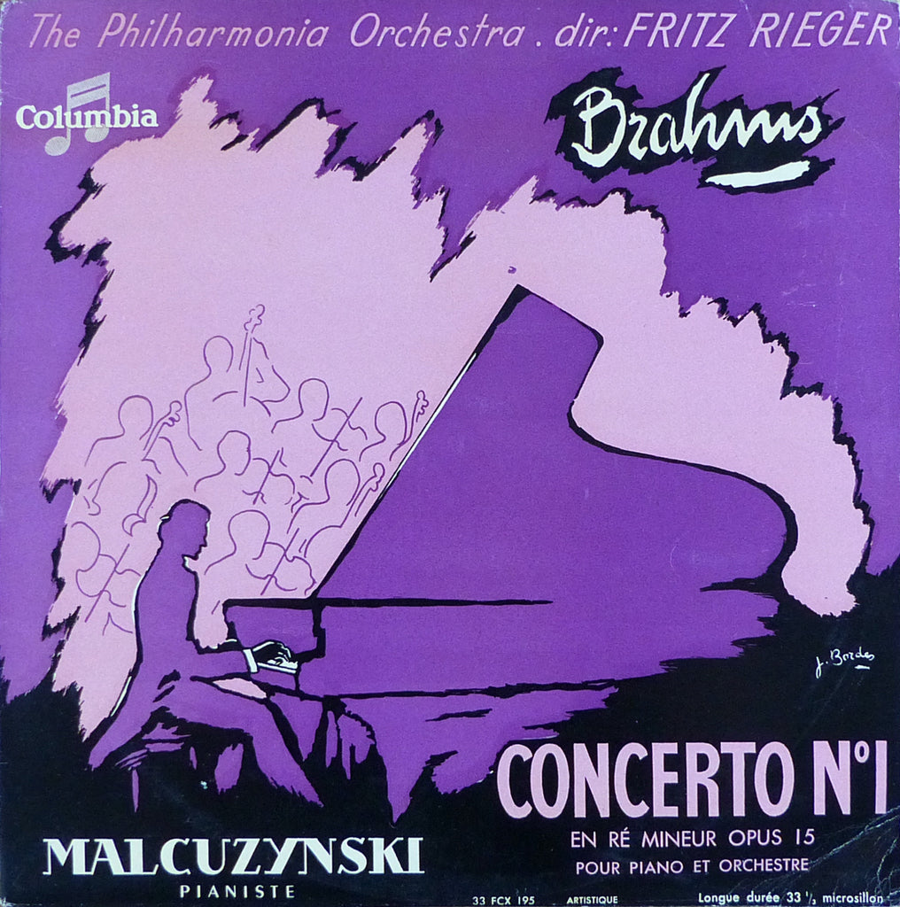 Malcuzynski: Brahms Piano Concerto No. 1 - Columbia 33 FCX 195