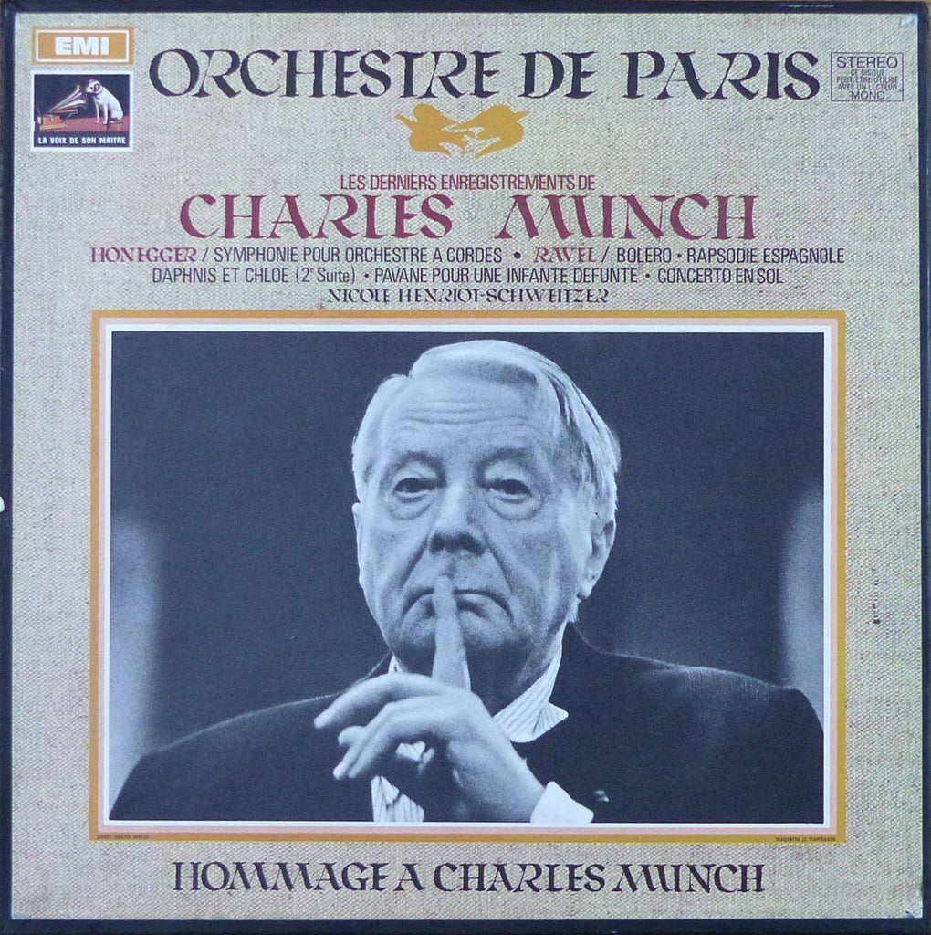 Munch: Last Recordings (Honegger & Ravel) - EMI CVB 2281 (3LP box set)