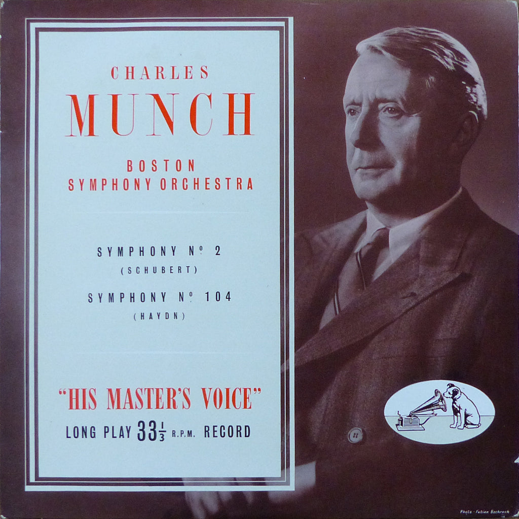 Munch/BSO: Schubert Symphony No. 2 / Haydn No. 104 - HMV ALP 1061