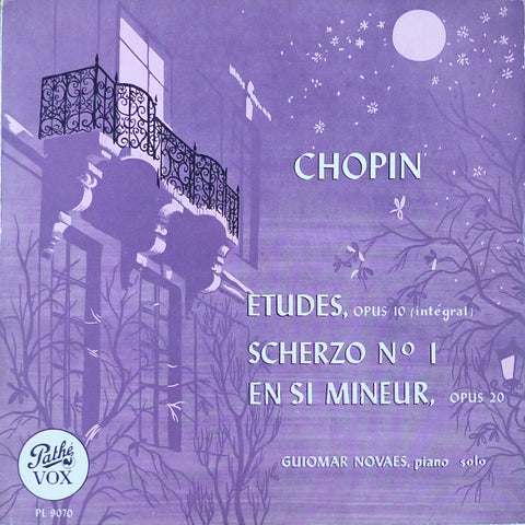 Novaes: Chopin 12 Etudes Op. 10 + Scherzo No. 1 - Vox/Pathé PL 9070