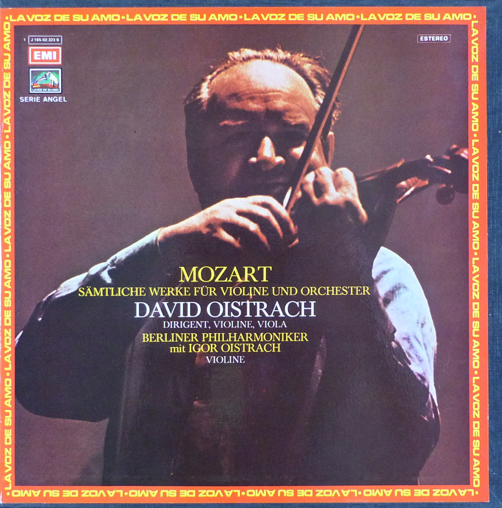 Oistrakh: Mozart works for violin & orchestra - EMI 1 J 165-022.323 6 (4LP box set)