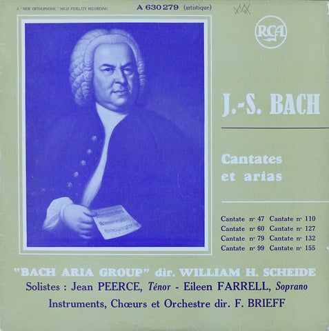 Peerce, Farrell, et al: Bach Cantatas & Arias - RCA A 630 279