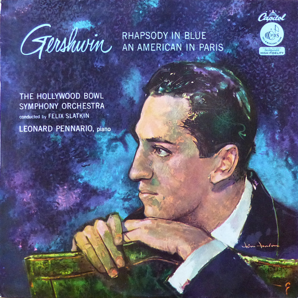 Pennario/Slatkin: Gershwin Rhapsody in Blue, etc. - Capitol P 8343