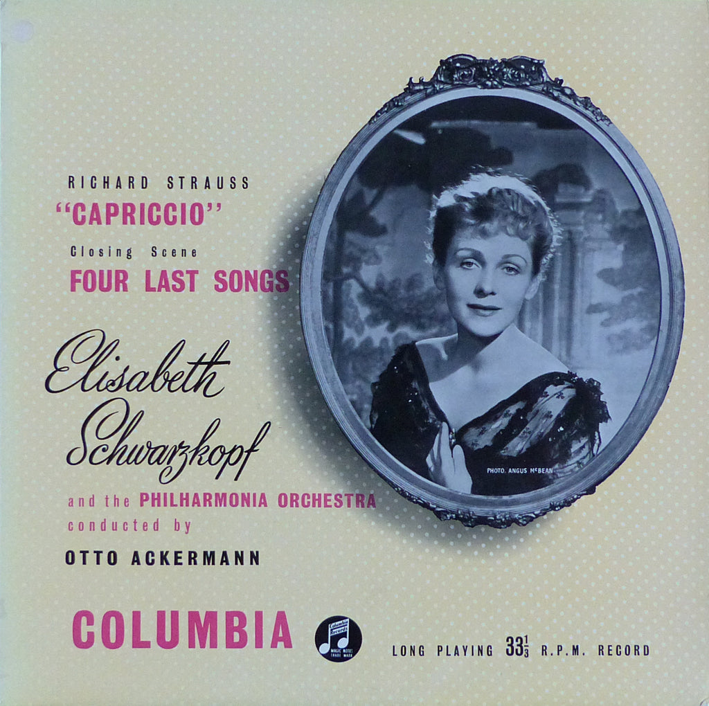 Schwarzkopf: Strauss 4 Last Songs + Capriccio - Columbia 33CX 1107