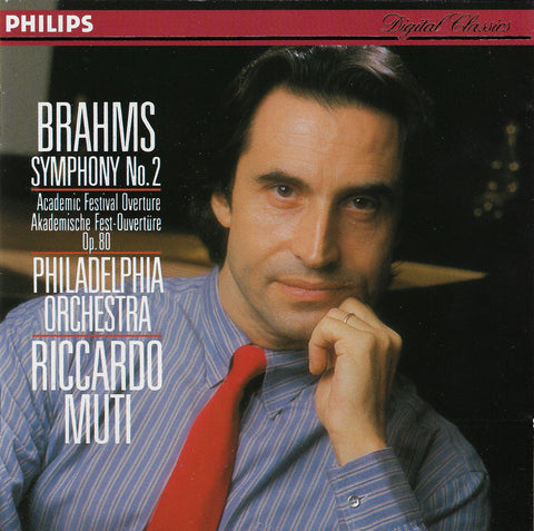 Muti/Philadelphia O: Brahms Symphony No. 2 - Philips 422 334-2