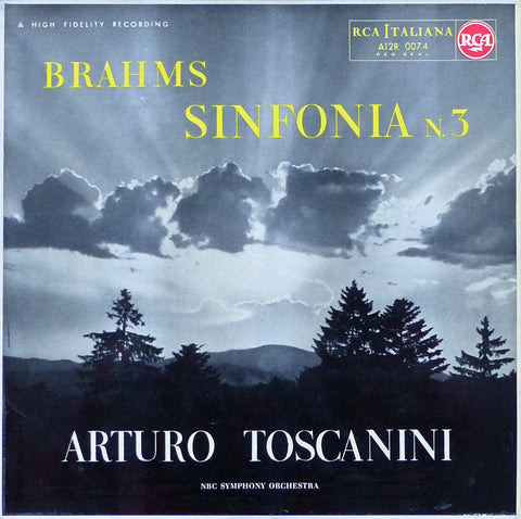 Toscanini/NBC SO: Brahms Symphony No. 3 - RCA A12R 0074