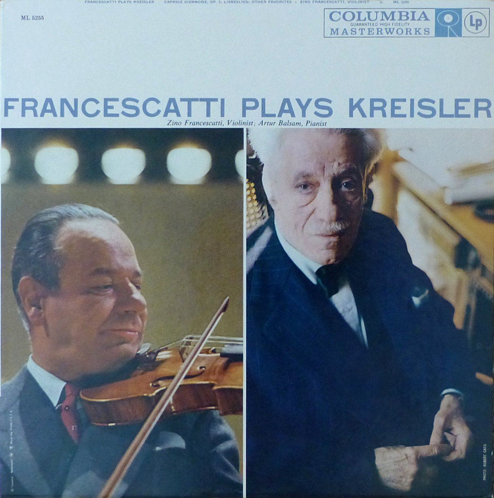 Francescatti plays Kreisler: Caprice Viennois, Liebesleid, etc. - Columbia ML 5255