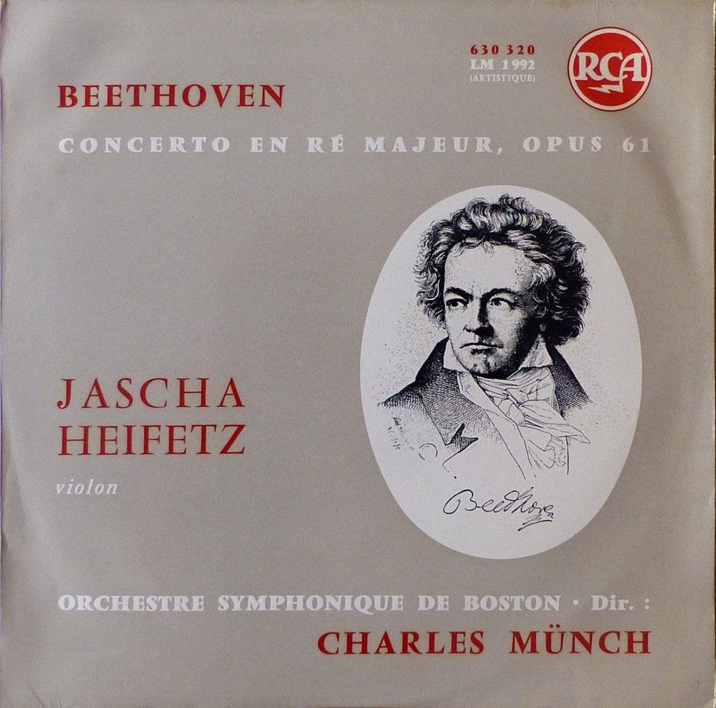 Heifetz: Beethoven Violin Concerto in D Op. 61 - RCA France 630 320