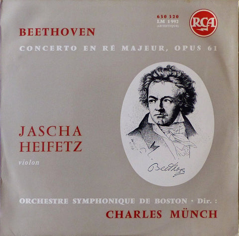 Heifetz: Beethoven Violin Concerto in D Op. 61 - RCA France 630 320