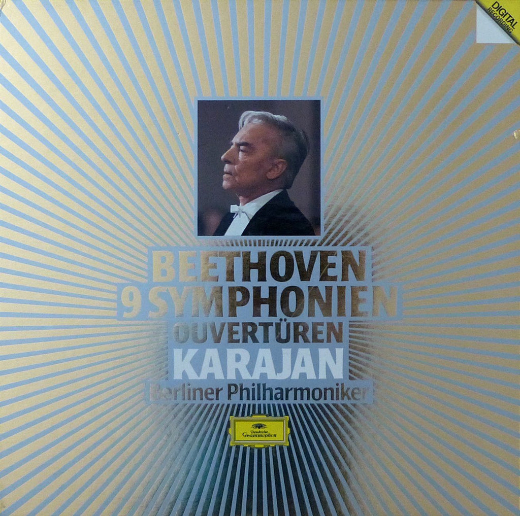 Karajan: Beethoven 9 Symphonies + 4 Ovs - DG Spain 415 066-1 (7LP box set)