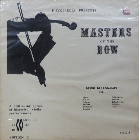 Kulenkampff: Masters of the Bow Vol. 1 - Discopaedia MB1015 (sealed)