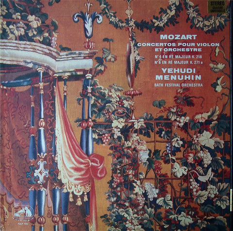 LP - Menuhin: Mozart Violin Concertos K. 218 & K. 271a - LVSM CVA 780 (ds)