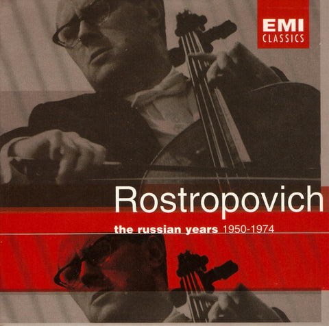 CD - Rostropovich: "The Russian Years · 1950-1974" - EMI 7243 5 72016 2 9 (13CD Set)